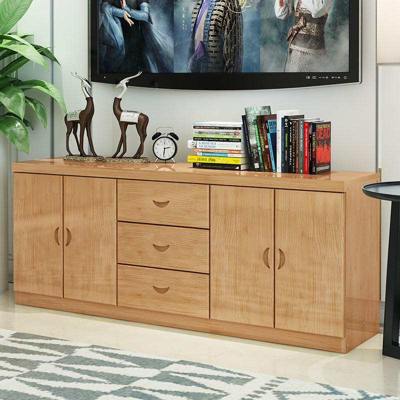 实木电视柜 简约储物柜 组合松木电视柜 矮柜 地柜 卧室柜 餐边柜