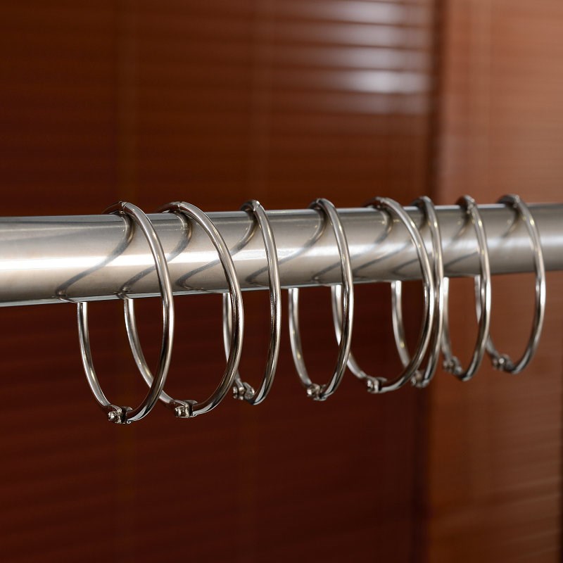 浴帘环窗帘拉环卫生间挂环不锈钢金属环加大5CM挂环大圆圈环挂钩