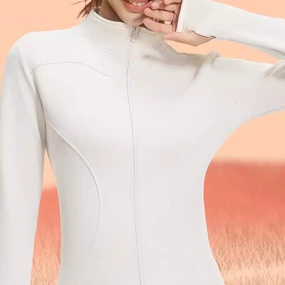 *CSB聚衣堂秋冬加厚加绒瑜伽服紧身显瘦长袖跑步运动健身外套女