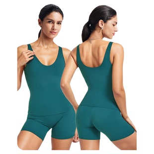 澳洲*CSB跨境裸感瑜伽背心露背高强度运动背心跑步健身骑行bra