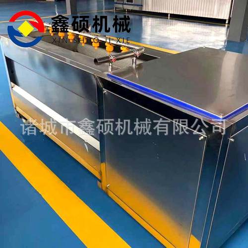 土豆毛辊清洗机1500型猪头羊头毛刷清洗设备红薯清洗去皮设备