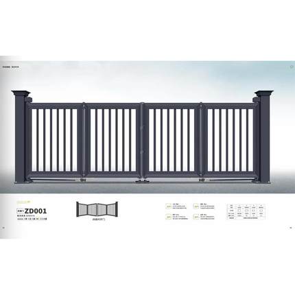 折叠悬浮门庭院电动折叠门厂家庭院别墅平移门折叠门铝合金庭院门