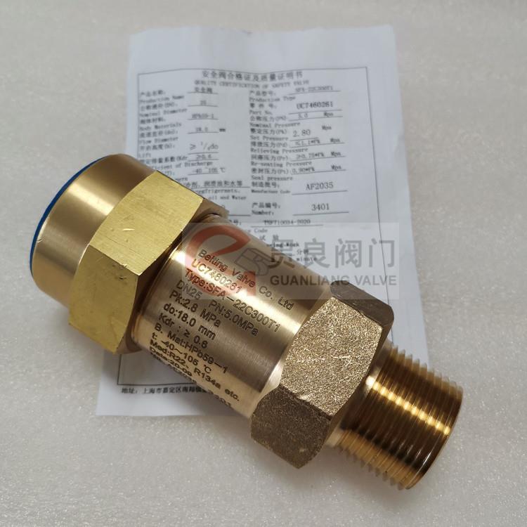 安全阀EB51LZ183SFA-22300T4DN15开利空调安全阀