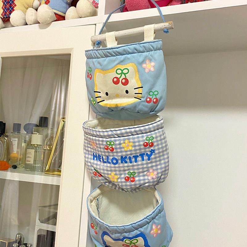 卡通可爱猫宿舍床上收纳挂袋门后挂钩墙上悬挂式布艺置物手机挂袋,收纳整理,收纳挂袋,淘宝优惠券,粉丝福利购,淘宝优惠卷