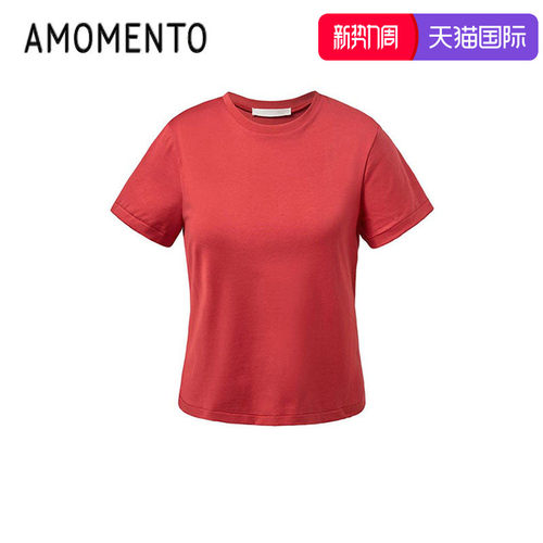 AMOMENTO经典基础款圆领短袖T恤