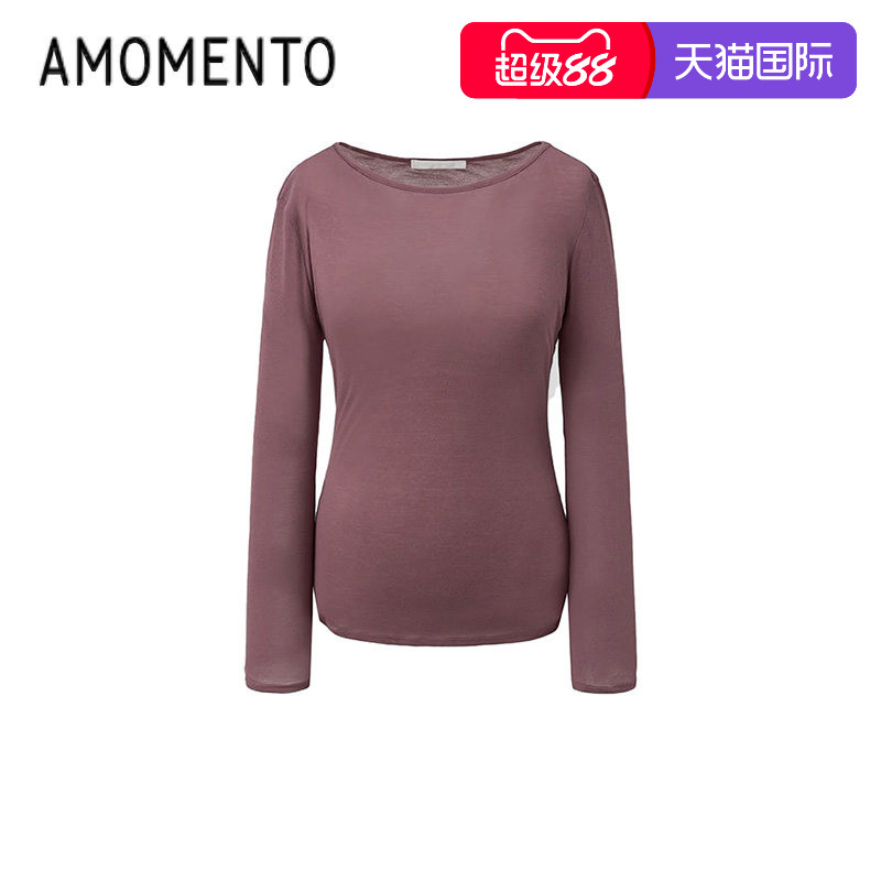Amomento新款简约多色圆领T恤图片
