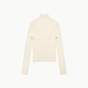 RIBBED 24FW HIGH NECK 秋冬罗纹高领针织上衣 TOP AMOMENTO