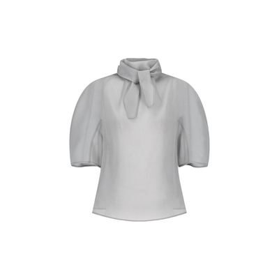 26早春新款打结领上衣百搭