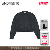 AMOMENTO 开衫 24FW CARDIGAN 针织女式 GRANDMA 秋冬新款 百搭