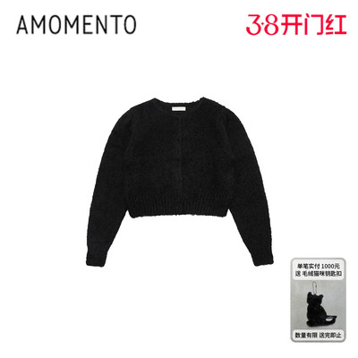 秋冬新款奶奶风针织开衫