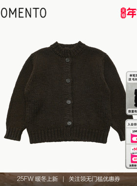 [AMOMENTO] 24FW KNITTED CARDIGAN 秋冬款手工针织开衫百搭简约