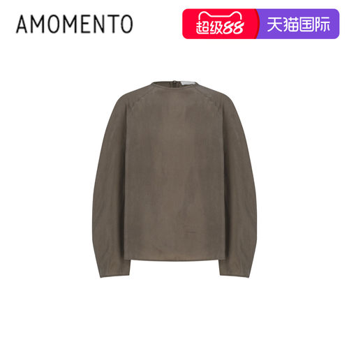 26早春新款插肩袖铜氨纤维上衣