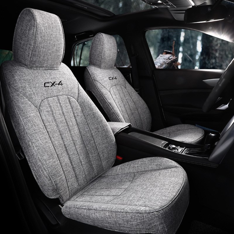 马自达CX4亚麻专车汽车坐垫四季全包围一车一版车内饰座椅套