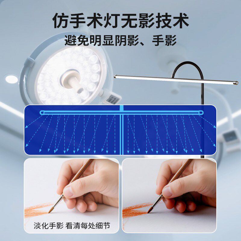 夹式护眼灯LED台灯学生学习桌面工作全光谱级预防近视屏幕灯