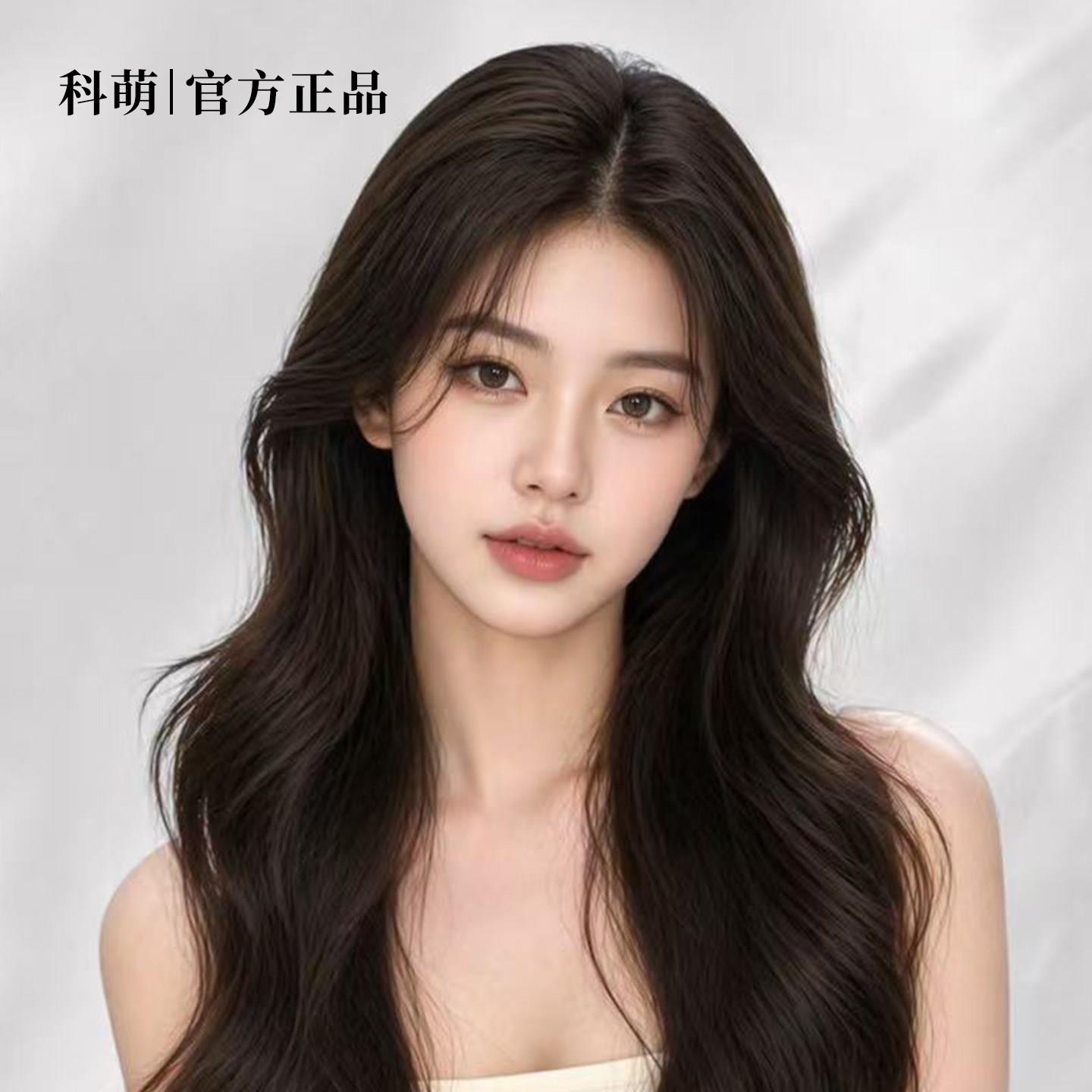 科萌假发女长发大波浪卷发直发齐刘海全头套式日常仿真隐形假发套