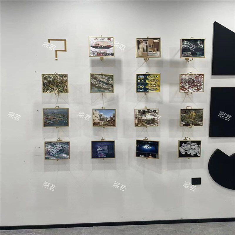 翻转不锈钢相框照片展示架光轴亚克力装饰画框客厅餐厅卧室挂画框