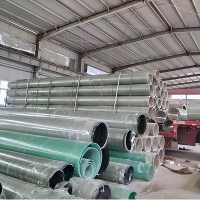 直埋穿线保护管夹砂管 排污排水压力缠绕管 玻璃钢电缆道通风管道