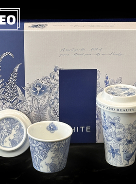 ZOEO「 栖间序」情侣杯新中式带盖手拿杯高级感咖啡杯伴手礼杯子