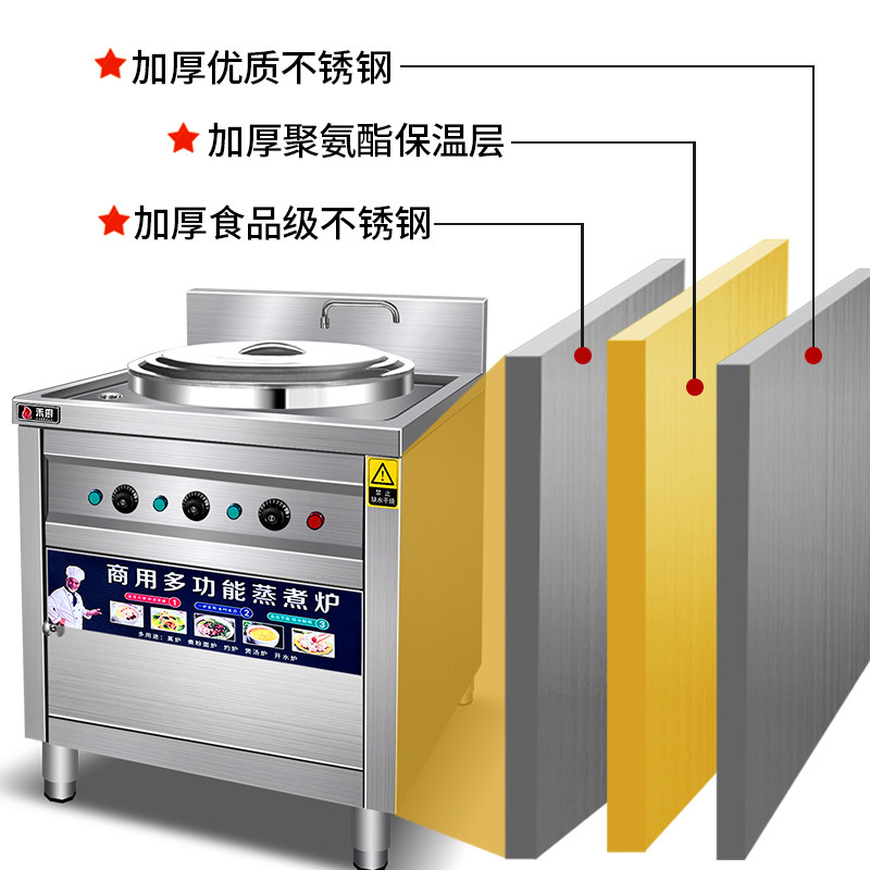煮面炉商用电热节能多功能方形燃气煮面桶煮面锅汤面炉麻辣烫锅