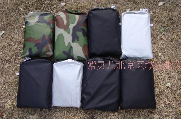 摩托车车罩电动车衣摩托车罩助力车踏板保护套防雨罩银色 加厚
