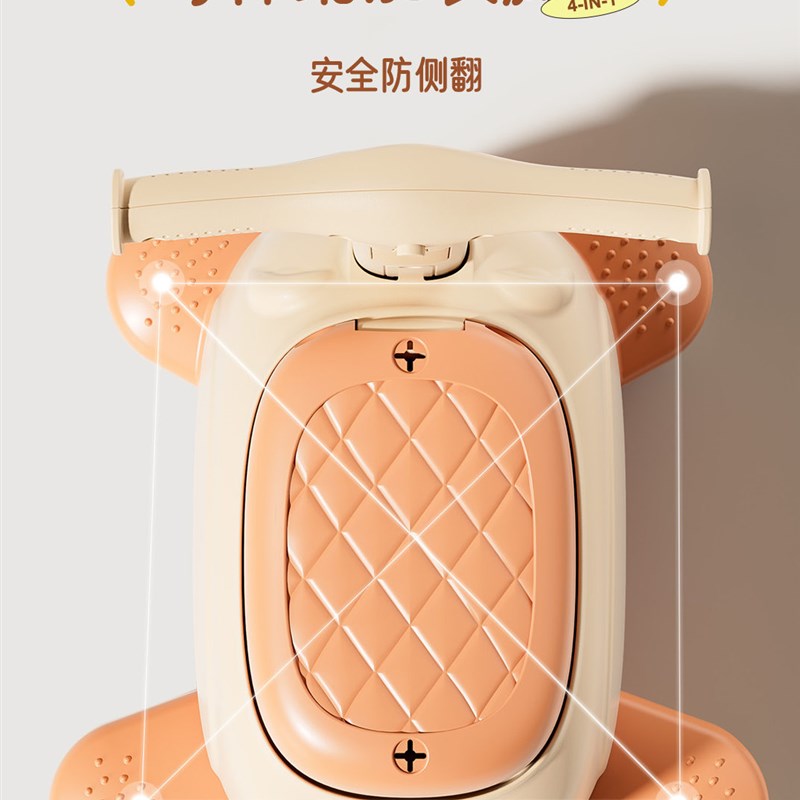 踏板摩托车儿童座椅电动车可遛娃推车三合一溜溜车小月龄宝宝电瓶