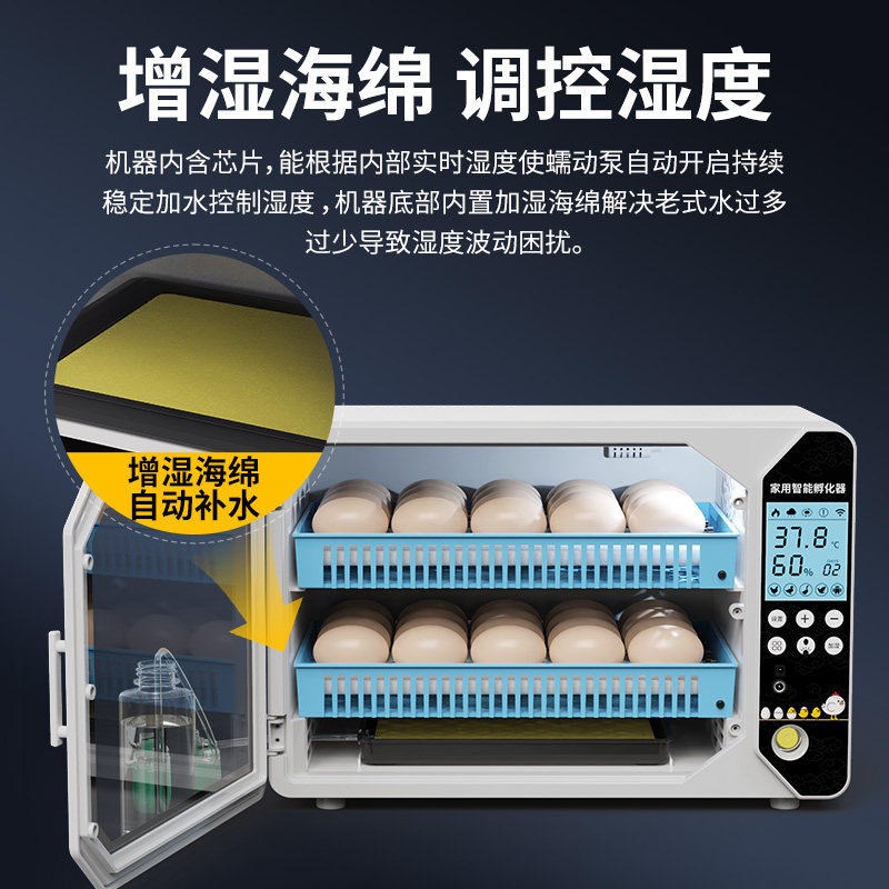 高端孵化器小型家用全自动孵蛋器芦丁鸡孵化机鸟蛋鹦鹉智能孵化箱