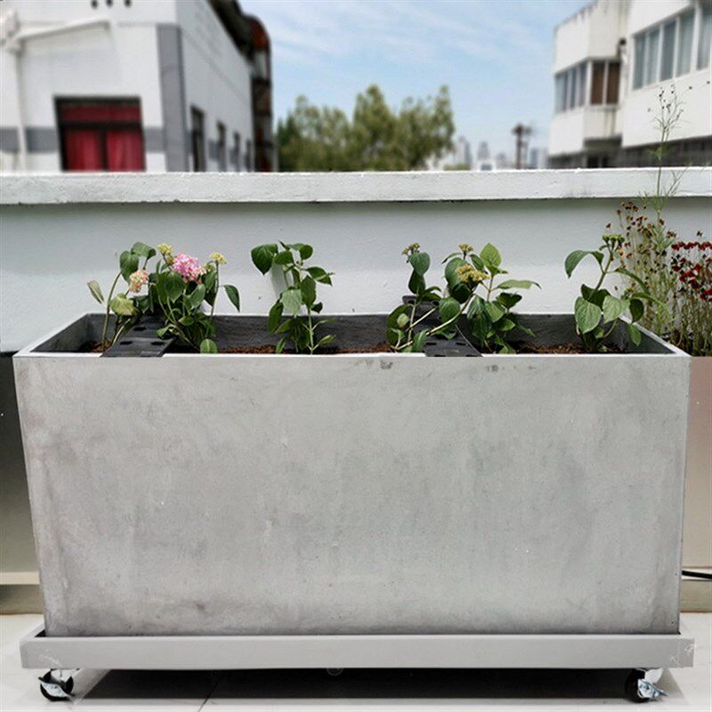 万向轮矩形移动底盘滑轮与制动水接收可移动花架花盆托盘定制尺寸