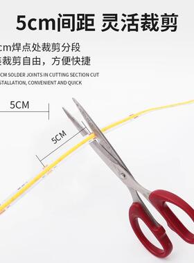24v12v低压冰蓝色LED灯带家用客厅冷光电竞房商用cob自粘气氛灯条