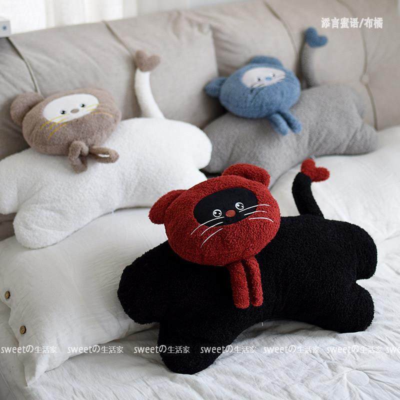 可爱抱枕卡通靠枕宿舍午休枕猫咪靠垫毛绒公仔兔子礼物床头靠背,居家布艺,靠垫/抱枕,淘宝优惠券,粉丝福利购,淘宝优惠卷