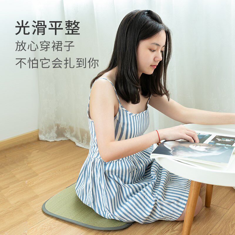 蔺草坐垫冰凉夏季屁垫透气凉垫办公室久坐凉席竹席椅子垫凳子椅垫