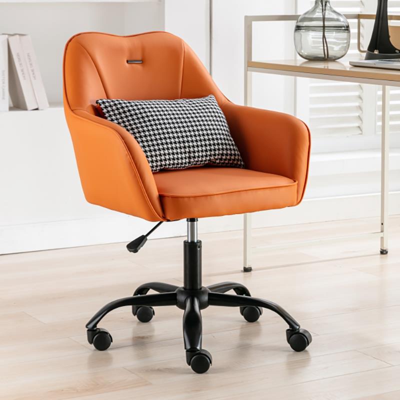 简约北欧电脑椅家用小巧舒适久坐学生书房办公椅职员椅可升降椅子