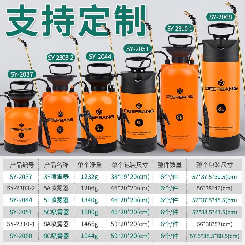 园艺高压喷壶手动气压式喷药家用消毒喷水壶浇花多肉喷花壶喷雾器