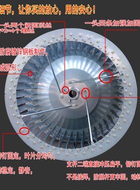 DT-25寸柜式离心风机叶轮排烟通风机风轮双头离心风轮直径670*645