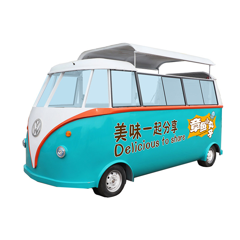 小吃车多功能餐车摆摊推车移动电动四轮车早餐车流动商用房车快餐