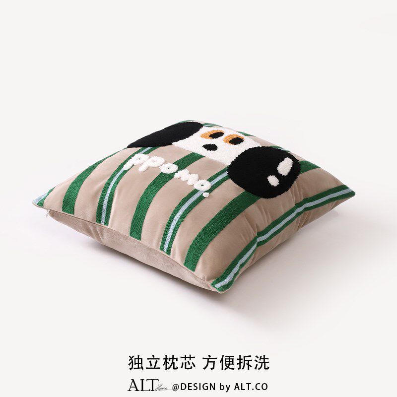 高端多巴胺沙发抱枕客厅轻奢高级感咖啡狗靠枕套不含芯床上靠背垫