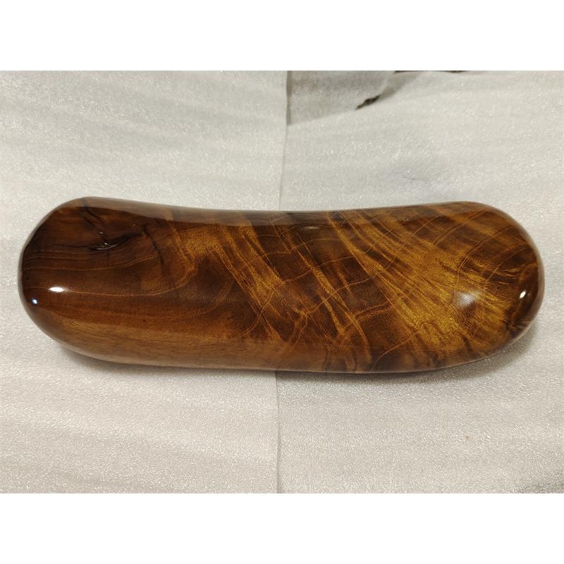 金丝楠木功能枕头木颈枕整木整料一木弧形枕面