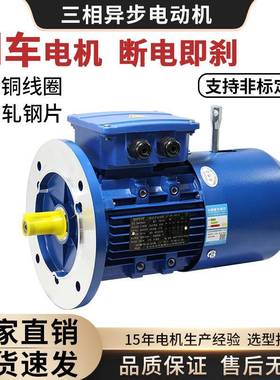 YEJ电磁制动三相异步电动机刹车电机YEJ8024-0.75W1.5/2.2W机械