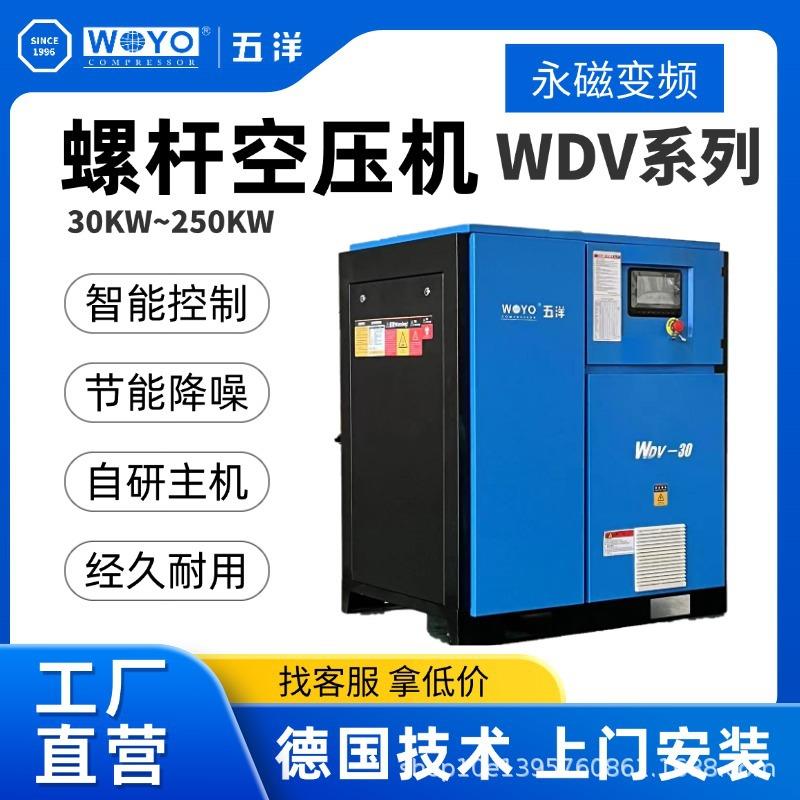 现货永磁变频螺杆空压机WDV系列压缩机气泵空压机变频压缩机