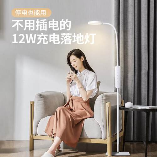2026新款充电护眼落地灯无线钢琴灯立式台灯卧室客厅学习阅读照明