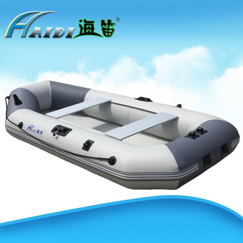 海笛充气船橡皮艇钓鱼船加厚皮划艇气垫船河里湖里鱼塘皮艇2-6人