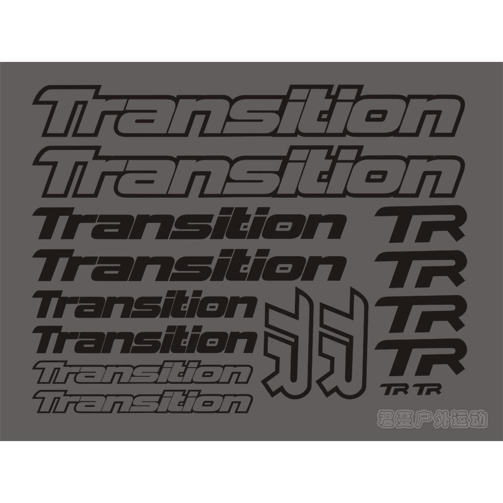 新款Transition自行车架贴纸山地车死飞车架 防晒防水保护贴纸贴 - 实物图