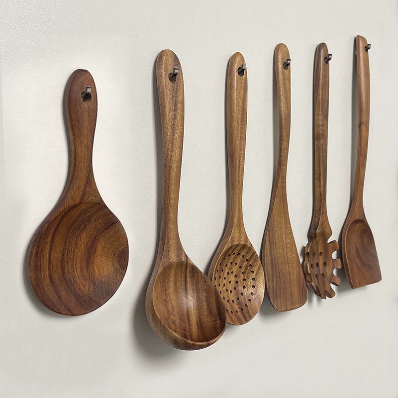 炒菜木铲实木锅铲斜铲家用漏勺木质饭铲耐高温长柄大木汤勺木饭铲