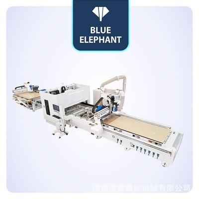 blue elephant CNC wood router 木工钻切一体机 板式家具开料机