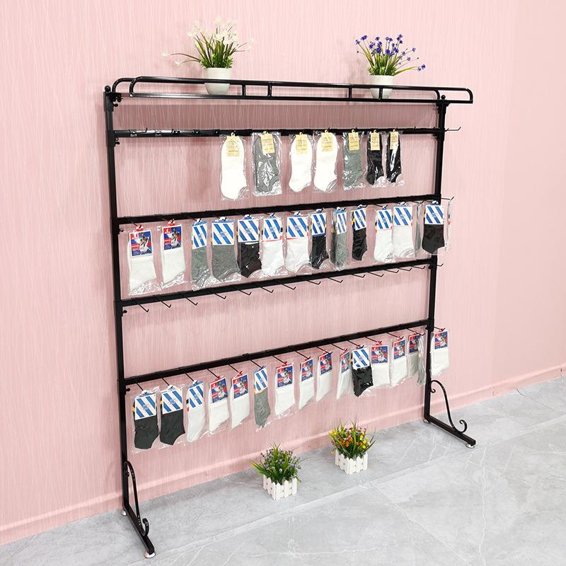 壁挂袜子展示架上墙手机配件展示架挂饰品架子陈列架店铺长挂钩架