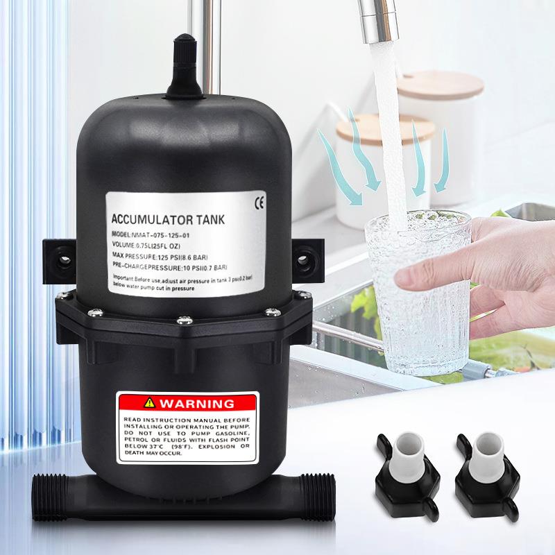 微型水泵压力罐房车游艇隔膜泵蓄水罐缓冲储压恒压罐供水设备