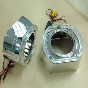 透镜加装 3寸2.5寸方形光导天使眼一体罩天使眼单色光圈遮光罩