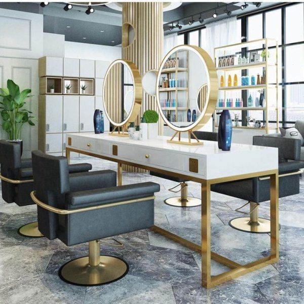 理发店镜台简约高档发廊带灯美发镜子烫染镜台一体柜影楼化妆镜台,住宅家具,梳妆台/桌,淘宝优惠券,粉丝福利购,淘宝优惠卷