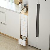 多层cm30角窄墙角柜夹缝收纳柜床头柜卧室客厅 落储物柜20置物架