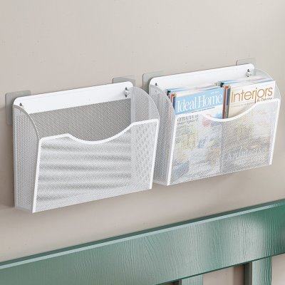 2024墙上书架壁挂式置物架挂墙免打孔挂篮筐子盒卧室宿舍好物琴萱,收纳整理,书桌收纳置物架,淘宝优惠券,粉丝福利购,淘宝优惠卷