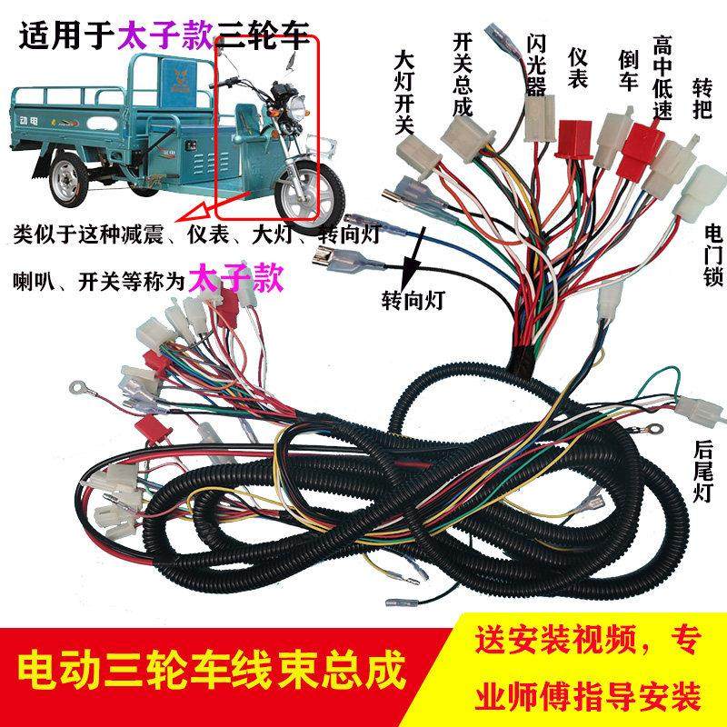 电动三轮车线束总成整车大线太子款线路整车线简易款三轮国标线束,电动车/配件/交通工具,更多电动车零/配件,淘宝优惠券,粉丝福利购,淘宝优惠卷